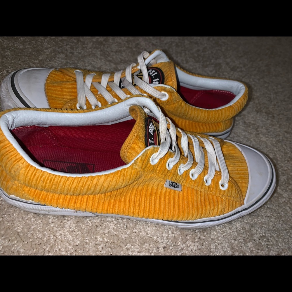 yellow corduroy vans | limited edition